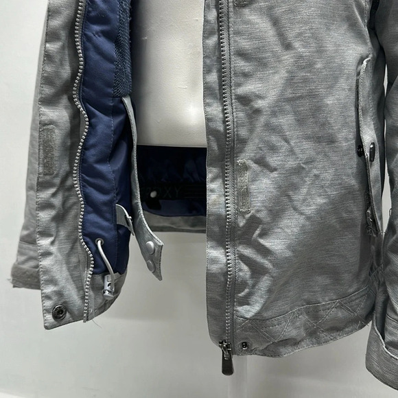 Roxy Billie JK Slate Jacket Coat Snow Ski Winter Dry Flight Gray Womens Size XS - Picture 9 of 13